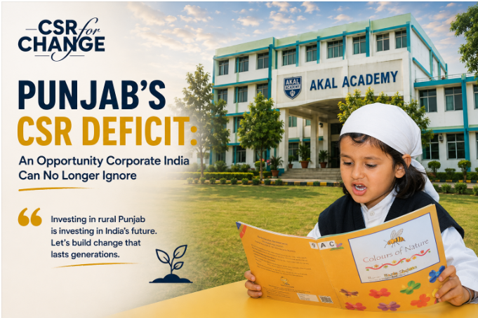 CSR investment opportunities in Punjab focused on rural education, healthcare, institution building, and sustainable community development.