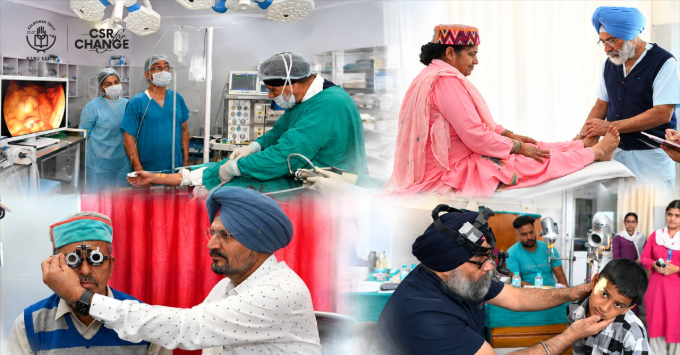Free medical and surgical camp at Akal Charitable Hospital, Baru Sahib, providing specialist healthcare to rural communities.